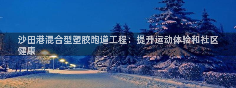 谈球吧官网在线入口免费观看高清：沙田港混合型塑胶跑道工程：提升运动体验和社区
健康